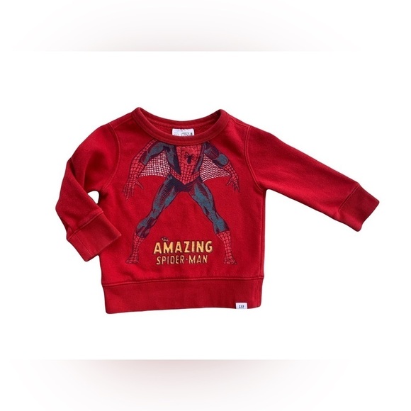 Baby Gap 18-24 Months Marvel Spider-Man Crewneck Sweatshirt - Picture 1 of 5